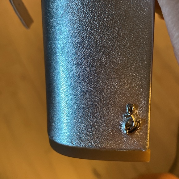 Silver dress sandals, size 9, NWT, Sam Elderman, block heel (3.5-4”) retail $120 - Picture 9 of 9